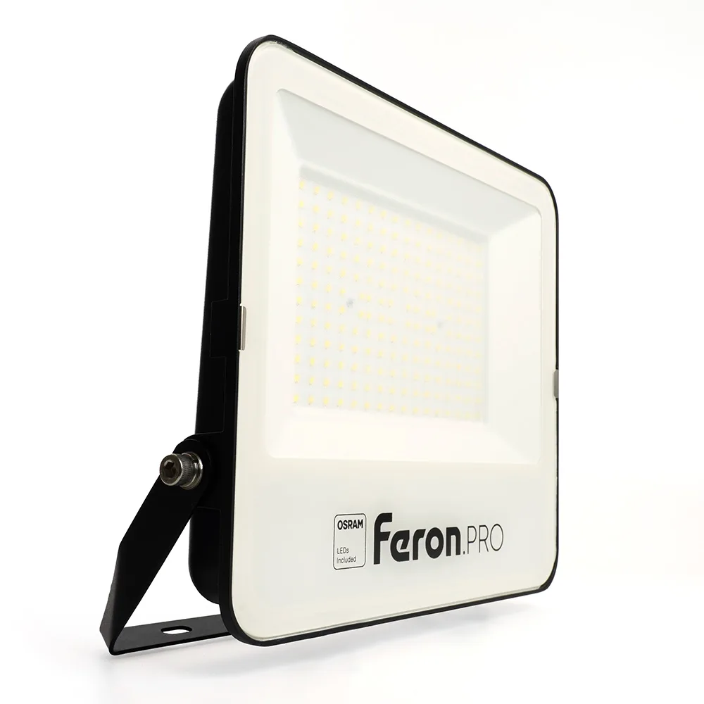FERON Светодиодный прожектор Feron.PRO LL-1000 IP65 200W 6400K черный 51016 FERON Светодиодный прожектор Feron.PRO LL-1000 IP65 200W 6400K черный 51016