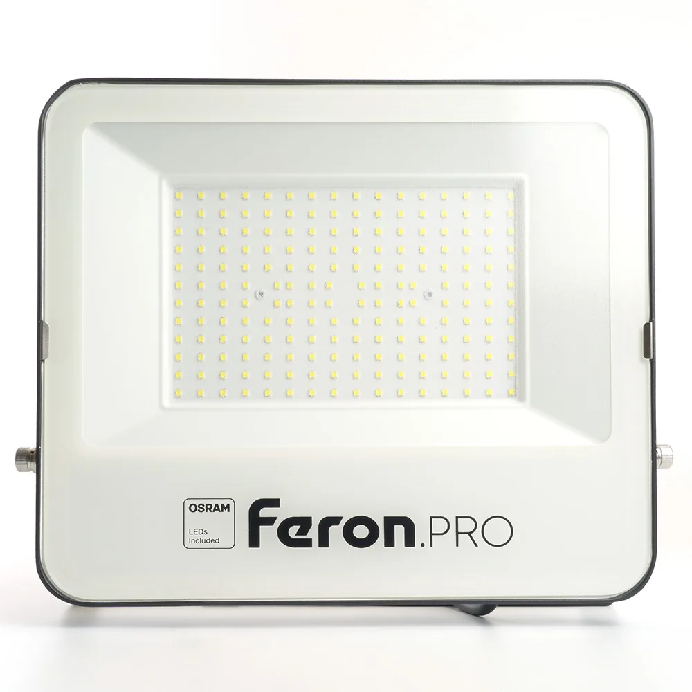 FERON Светодиодный прожектор Feron.PRO LL-1000 IP65 200W 6400K черный 51016 FERON Светодиодный прожектор Feron.PRO LL-1000 IP65 200W 6400K черный 51016