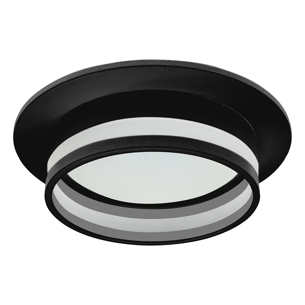 Светильник встраиваемый FERON DL502 LUNA  потолочный GX53 черный круг 51090