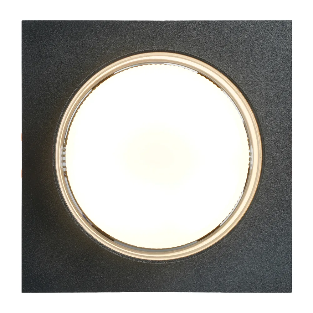 FERON Светильник встраиваемый DL501 потолочный GX53 черный квадрат 51088 FERON Светильник встраиваемый DL501 потолочный GX53 черный квадрат 51088