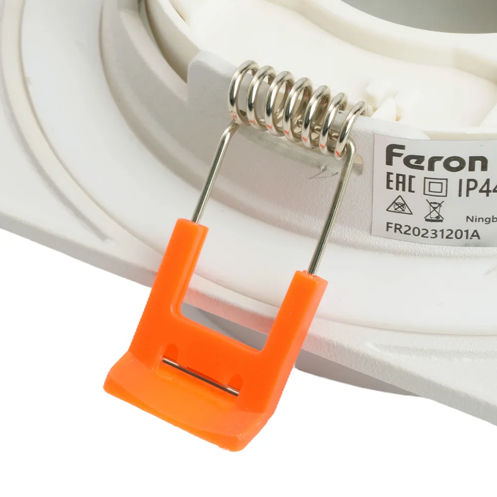 FERON Светильник встраиваемый DL505 потолочный GX53 белый квадрат IP44 51103 FERON Светильник встраиваемый DL505 потолочный GX53 белый квадрат IP44 51103