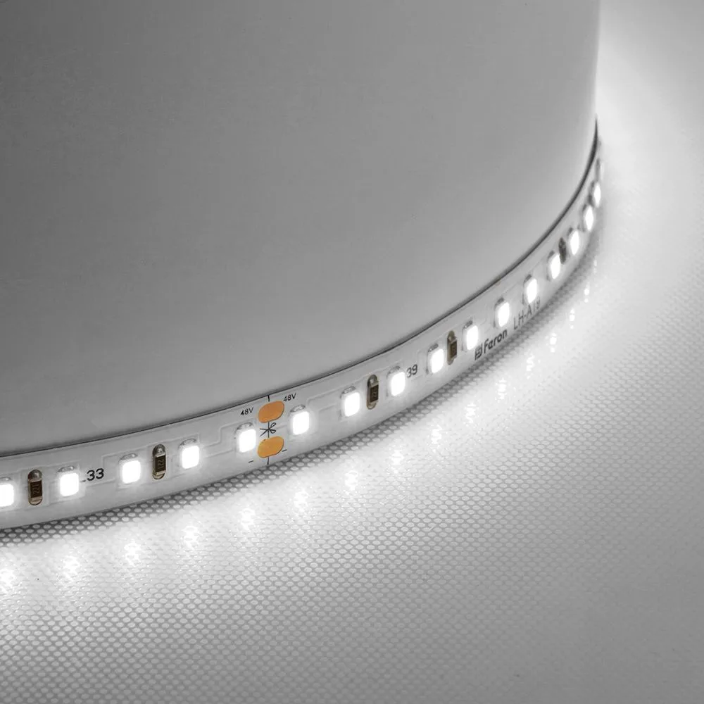 FERON Лента светодиодная стабилизированная 120SMD(2835)/м 8Вт/м 48V 40000*10*1.22мм 4000К, IP20 LS420 FERON Лента светодиодная стабилизированная 120SMD(2835)/м 8Вт/м 48V 40000*10*1.22мм 4000К, IP20 LS420