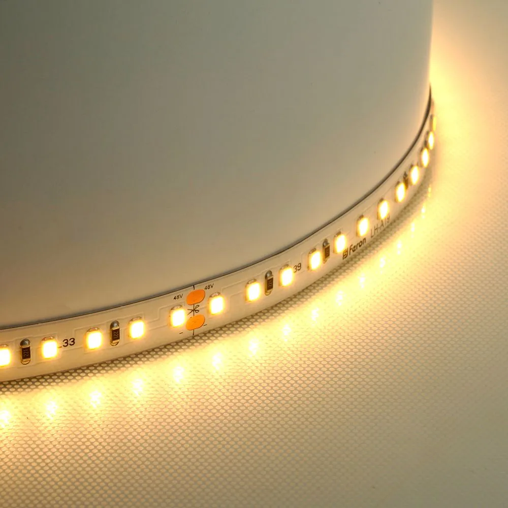 FERON Лента светодиодная стабилизированная 120SMD(2835)/м 8Вт/м 48V 40000*10*1.22мм 3000К, IP20 LS420 FERON FERON Лента светодиодная стабилизированная 120SMD(2835)/м 8Вт/м 48V 40000*10*1.22мм 3000К, IP20 LS420 FERON