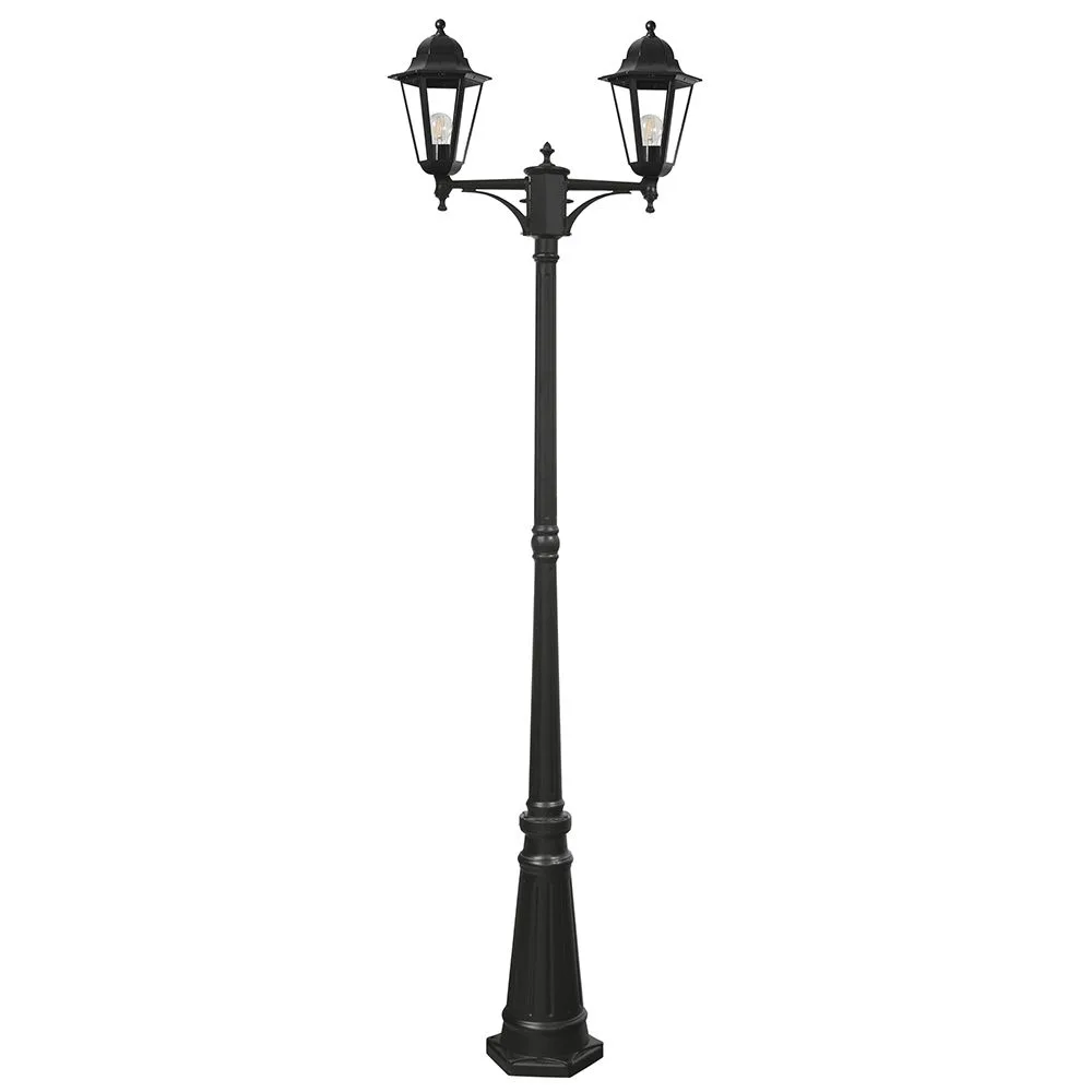 Светильник садово-парковый FERON 6214/PL6214 столб 2*100W E27 230V, черный 11078