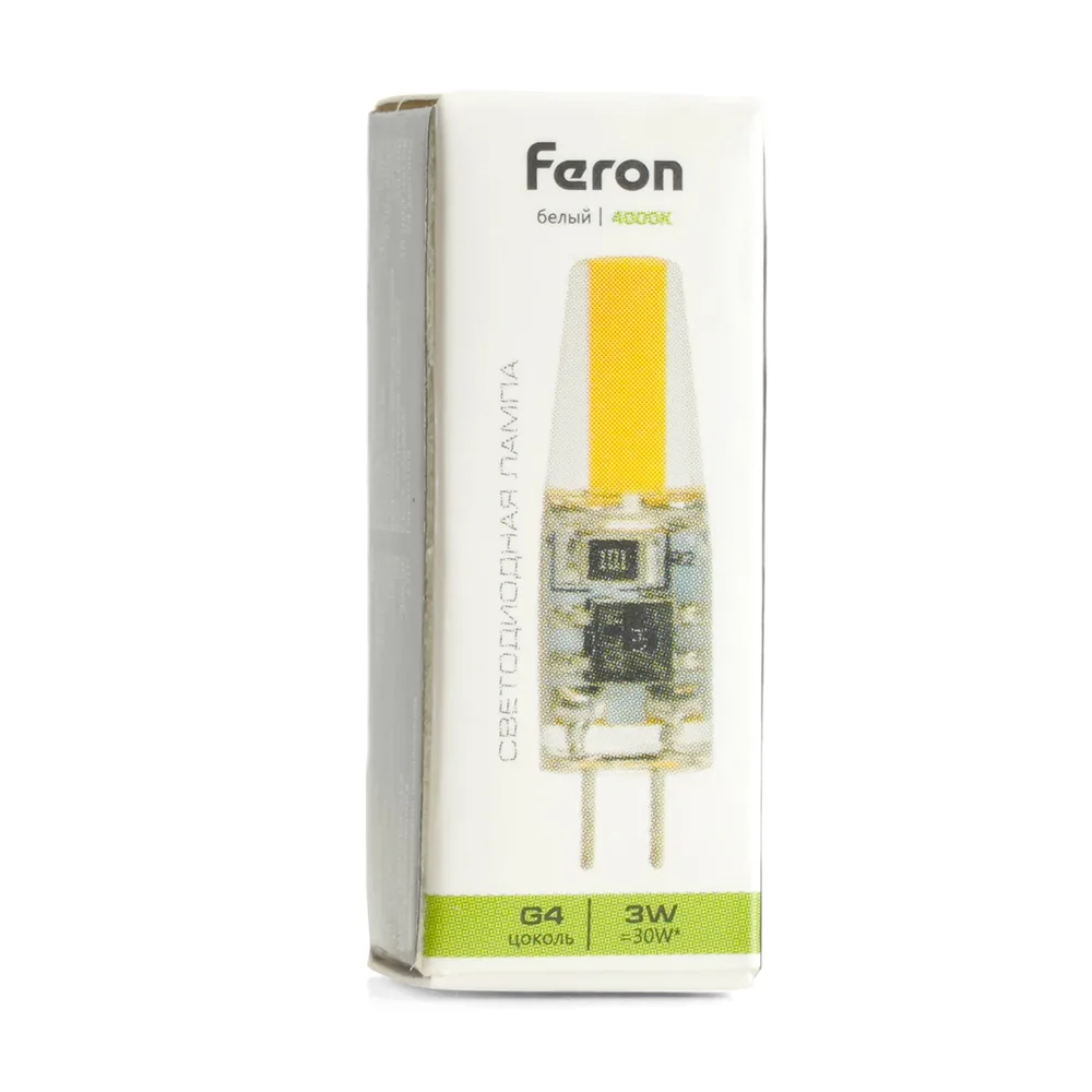 FERON Лампа светодиодная LB-423 G4 3W 230V 4000K 51168 FERON Лампа светодиодная LB-423 G4 3W 230V 4000K 51168