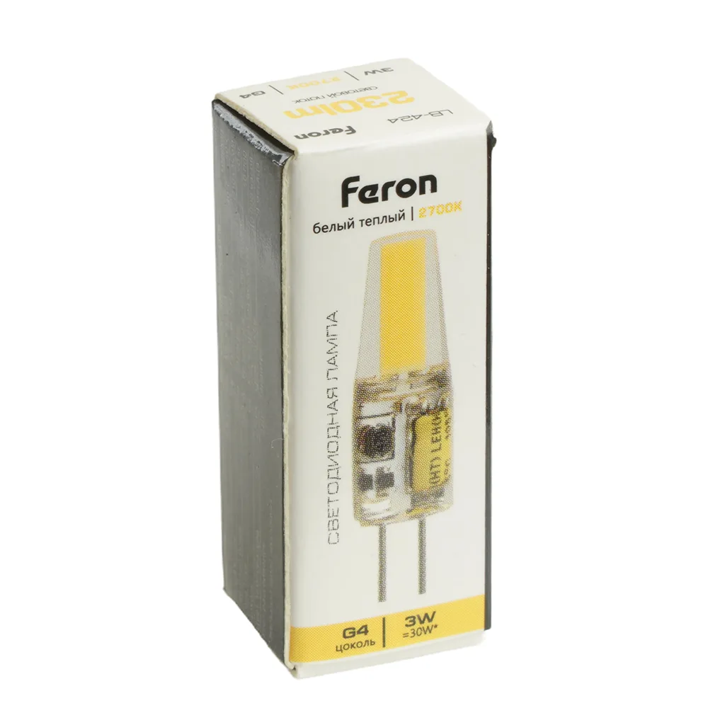 FERON Лампа светодиодная LB-424 G4 3W 12V 2700K 51170 FERON Лампа светодиодная LB-424 G4 3W 12V 2700K 51170