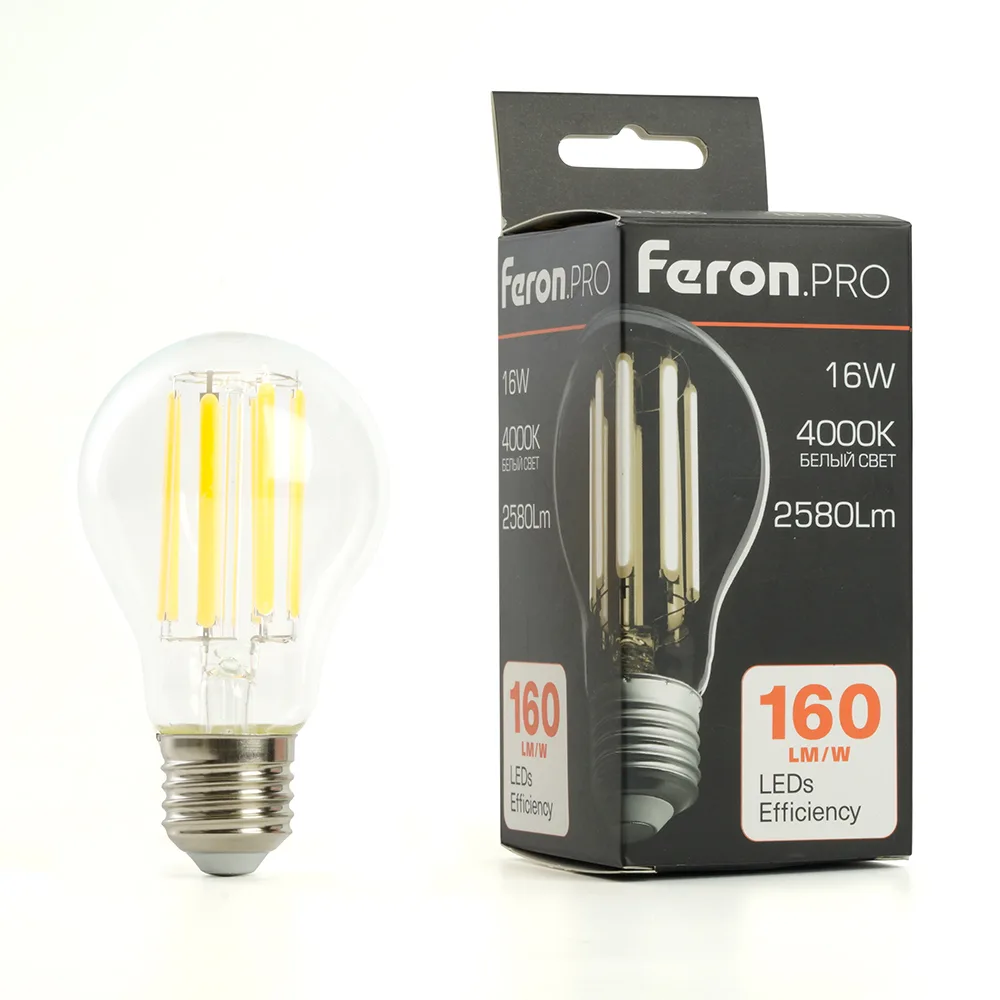 FERON Лампа светодиодная Feron.PRO LB-1116 Шар E27 2580LM 16W 175-265V 4000K 51236 FERON Лампа светодиодная Feron.PRO LB-1116 Шар E27 2580LM 16W 175-265V 4000K 51236