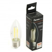 Лампа светодиодная FERON.PRO LB-1208 Свеча E27 1300LM 8W 175-265V 4000K 51242