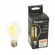Лампа светодиодная FERON.PRO LB-1116 Шар E27 2560LM 16W 175-265V 2700K 51235