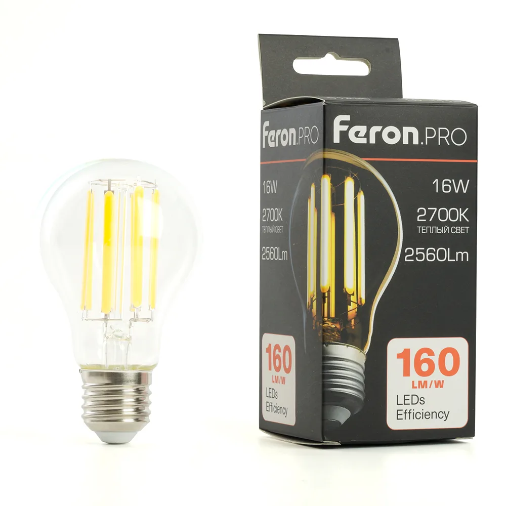 FERON Лампа светодиодная Feron.PRO LB-1116 Шар E27 2560LM 16W 175-265V 2700K 51235 FERON Лампа светодиодная Feron.PRO LB-1116 Шар E27 2560LM 16W 175-265V 2700K 51235