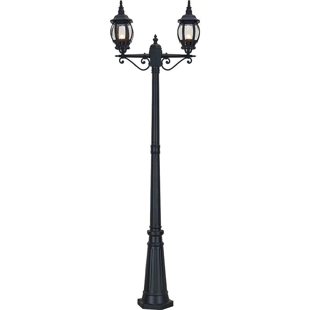 FERON Светильник садово-парковый 8114/PL8114 столб 2*100W E27 230V, черный 11213 FERON Светильник садово-парковый 8114/PL8114 столб 2*100W E27 230V, черный 11213