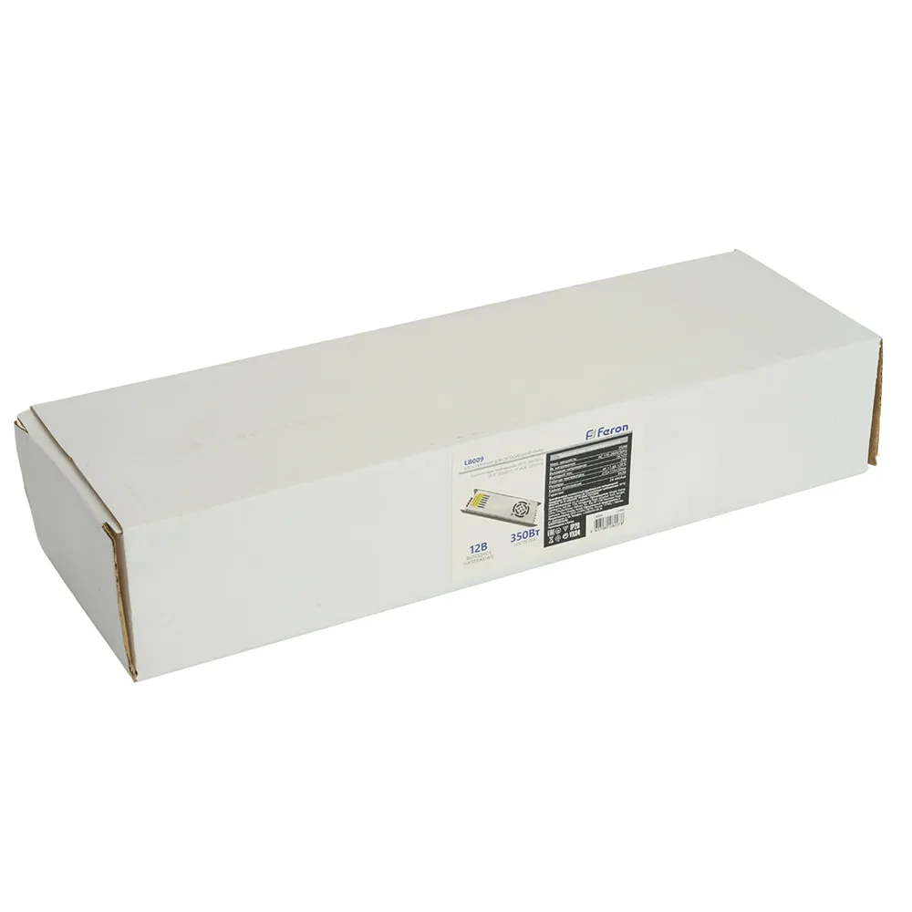 FERON Трансформатор электронный для светодиодной ленты 350W 12V (драйвер), LB009 Артикул 21499 FERON Трансформатор электронный для светодиодной ленты 350W 12V (драйвер), LB009 Артикул 21499