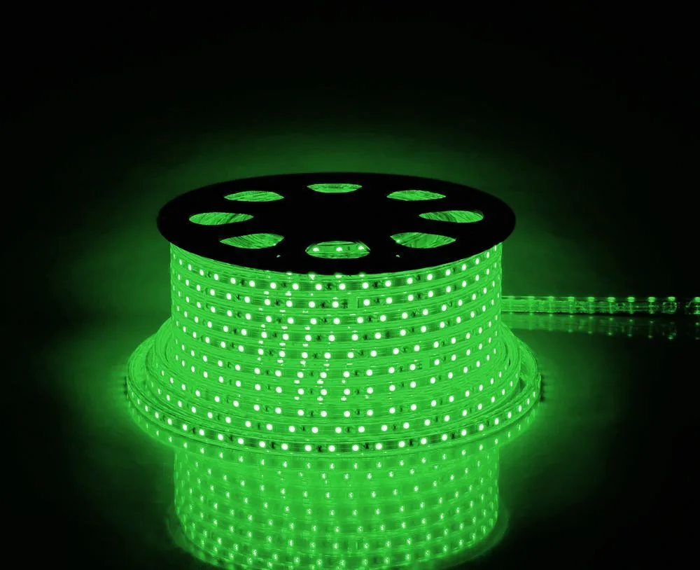 Cветодиодная LED лента FERON LS707, 60SMD(5050)/м 14.4Вт/м  50м IP65 220V зеленый