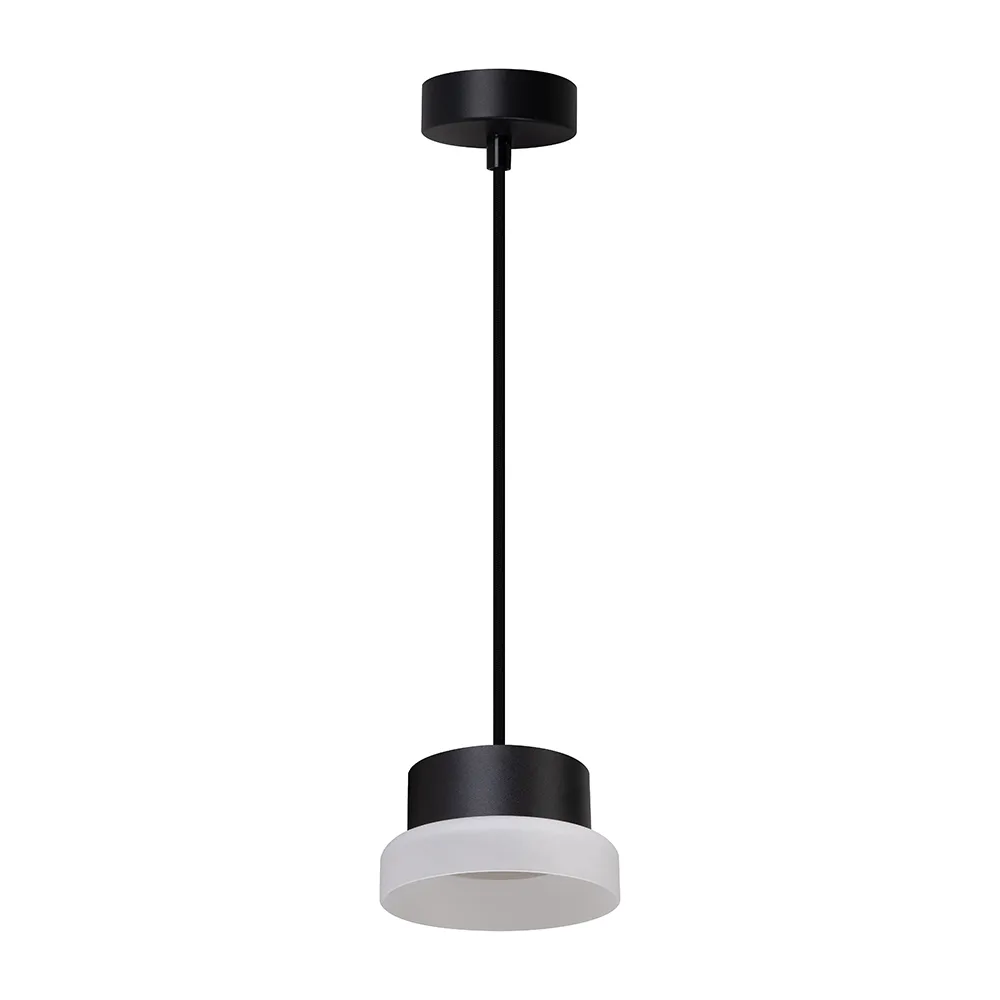 Светильник потолочный FERON Barrel HL4608 OPAL levitation 12W, 230V, GX53, черный, на подвесе 1,7 м 51687