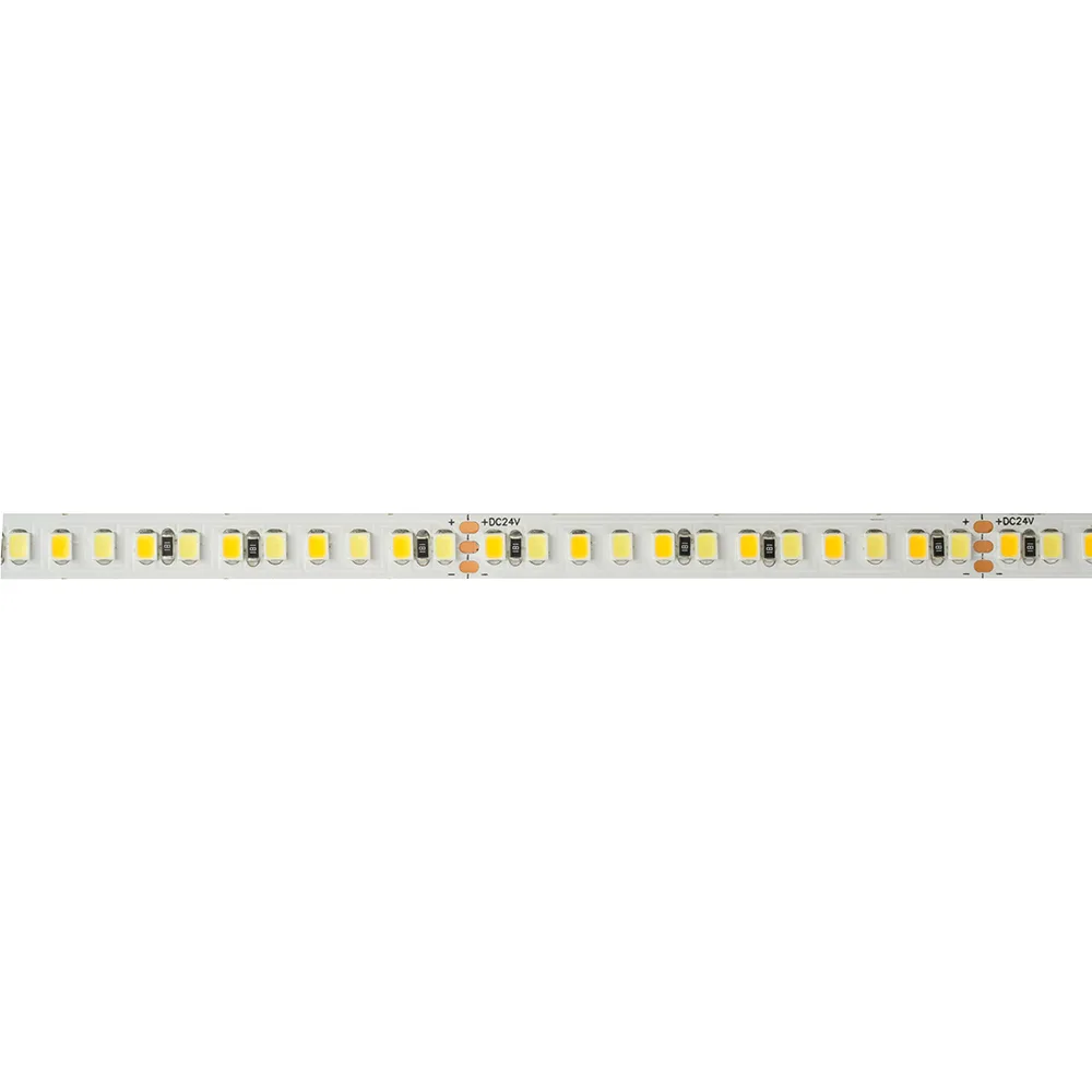 Лента светодиодная 192SMD(2835)/м 16Вт/м 24V 5000*8*1.44мм 3000К+6500K, IP20, LS504