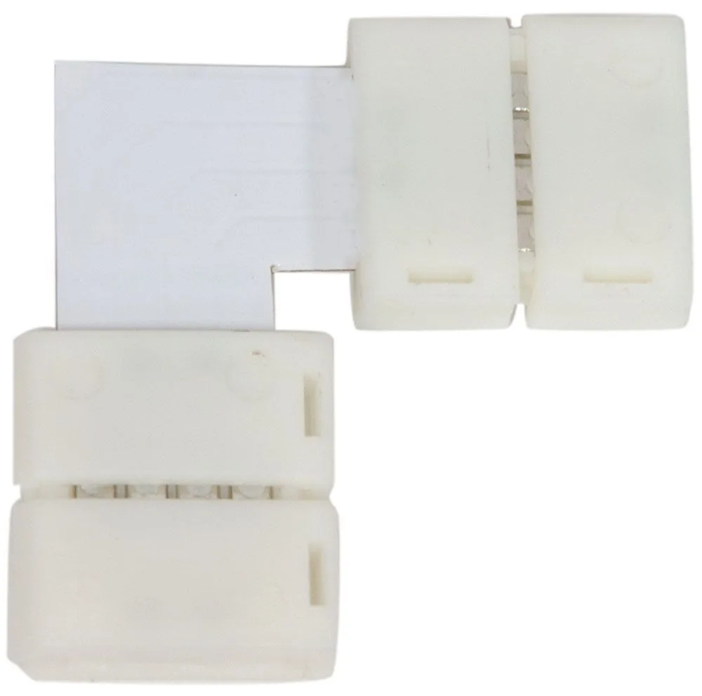 Комплект L коннекторов  с соединителем для светодиодной ленты (5050/10мм), LD185 Артикул 23132