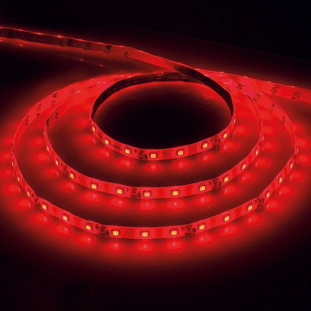 Cветодиодная LED лента FERON LS603, 60SMD(3528)/м 4.8Вт/м  1м IP20 12V красный Артикул 27742