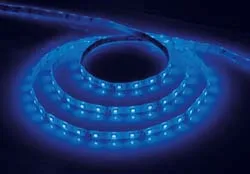 Лента светодиодная, 60SMD(3528)/m 4.8W/m 12V 1m синий на белом, LS603 Артикул 27743