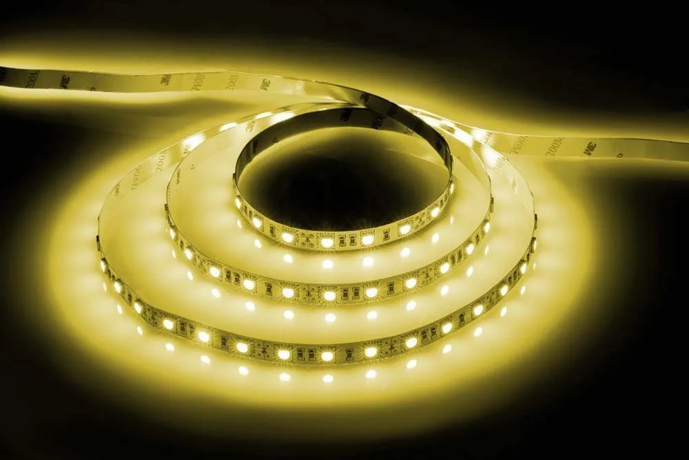 Cветодиодная LED лента FERON LS606, 60SMD(5050)/м 14.4Вт/м  5м IP20 12V желтый Артикул 27760