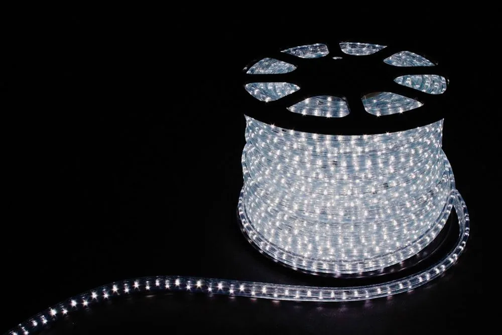 Дюралайт светодиодный FERON LED-R2W 2-х жильный , белый 7000K 1,44Вт/м 36LED/м 100м 220V  артикул 26064