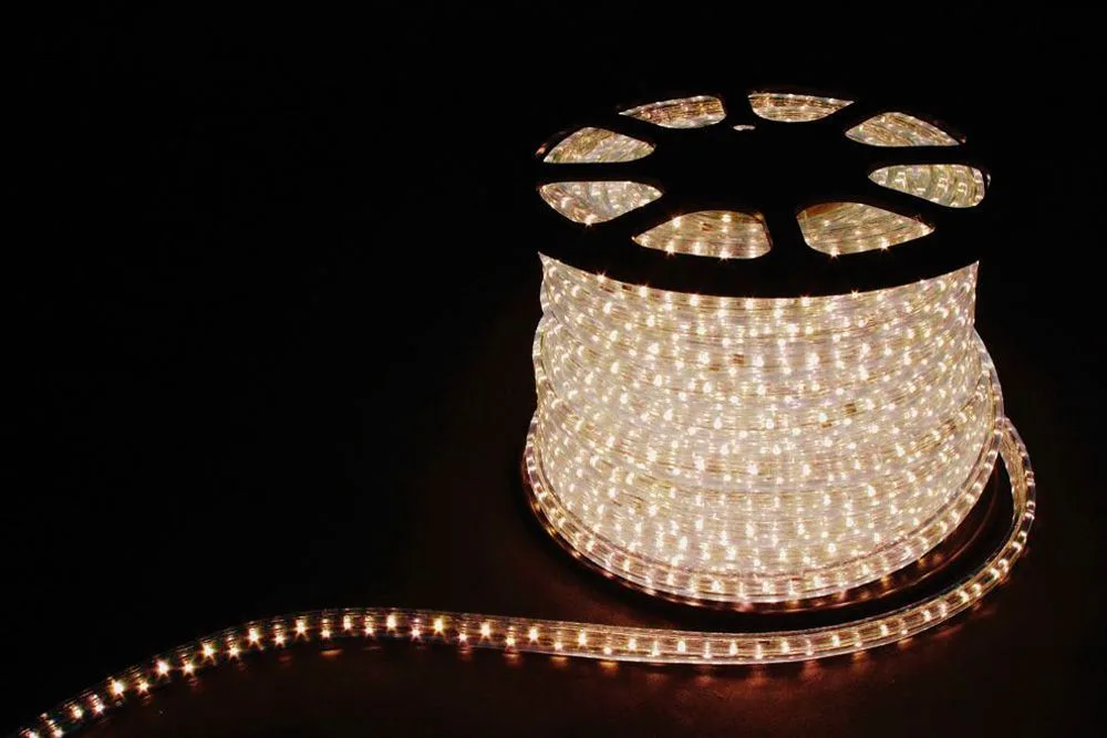 Дюралайт светодиодный FERON LED-F3W 3-х жильный , белый 3000K 2,88Вт/м 72LED/м 50м 220V  артикул 26120