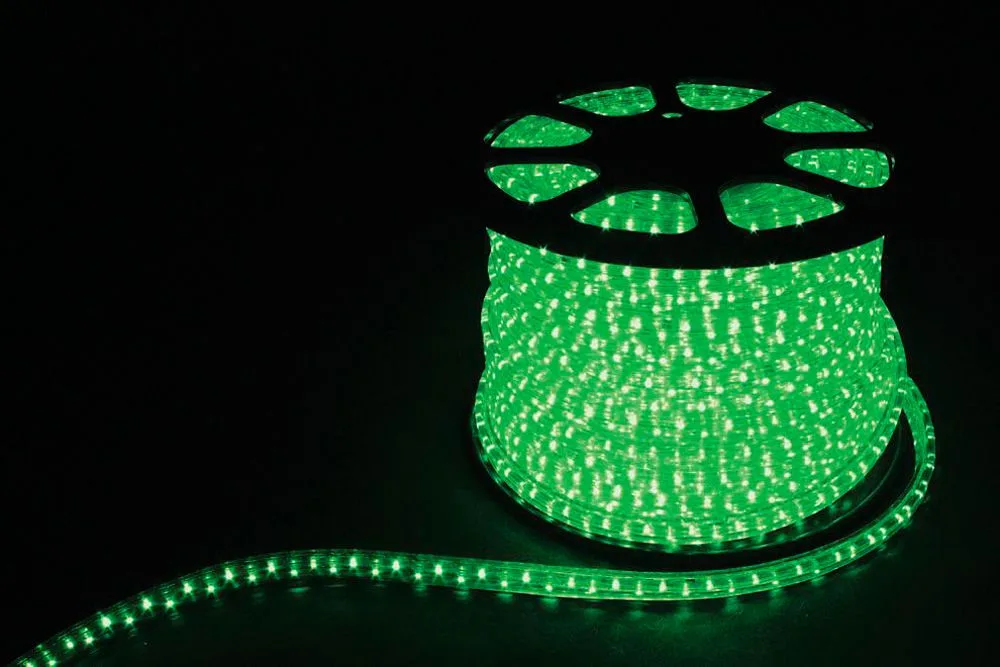 FERON Дюралайт светодиодный LED-F3W 3-х жильный , зеленый 2,88Вт/м 72LED/м 50м 220V артикул 26069 FERON Дюралайт светодиодный LED-F3W 3-х жильный , зеленый 2,88Вт/м 72LED/м 50м 220V артикул 26069