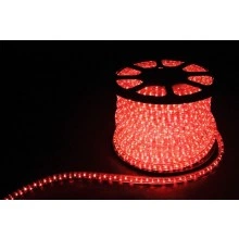 Дюралайт светодиодный FERON LED-F3W 3-х жильный , красный 2,88Вт/м 72LED/м 50м 220V артикул 26067