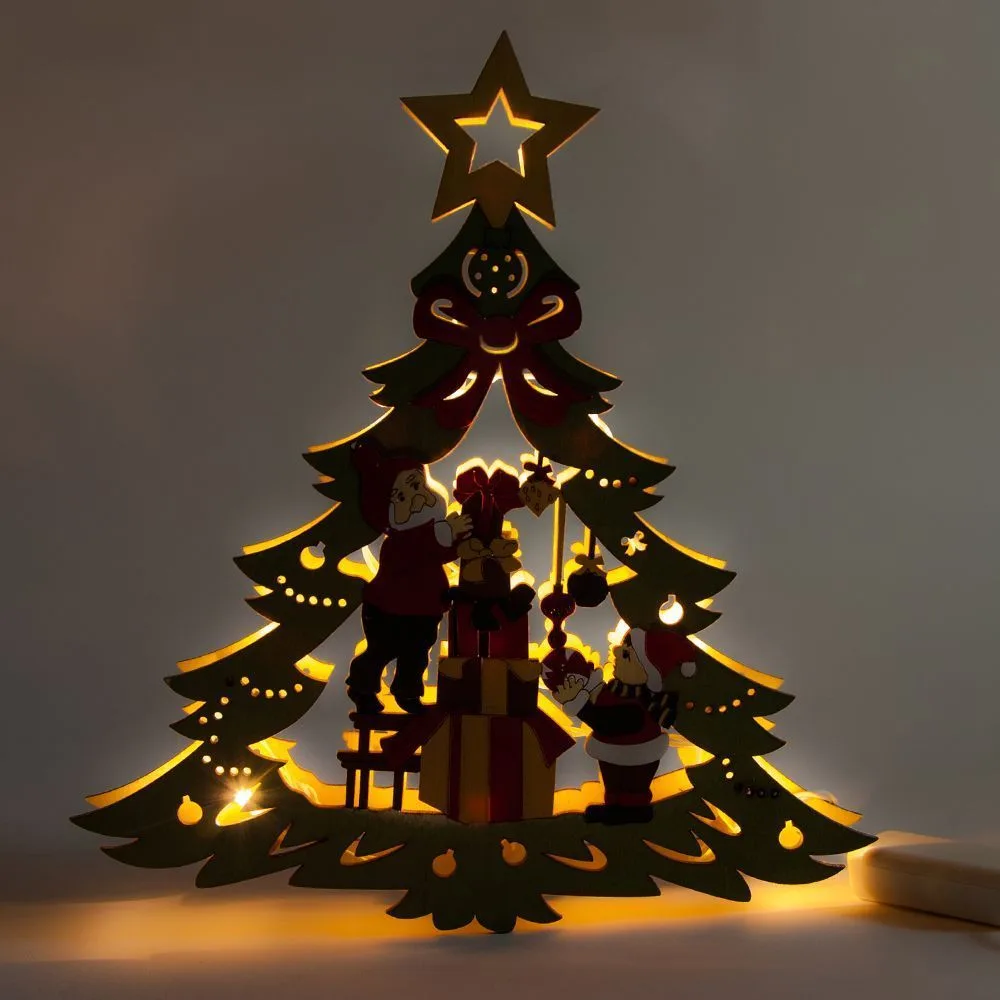 FERON Деревянная световая фигура, 10 LED, цвет свечения: теплый белый, 25*3*27cm, шнур 1,4 м, IP20, LT080 артикул 26828 FERON Деревянная световая фигура, 10 LED, цвет свечения: теплый белый, 25*3*27cm, шнур 1,4 м, IP20, LT080 артикул 26828