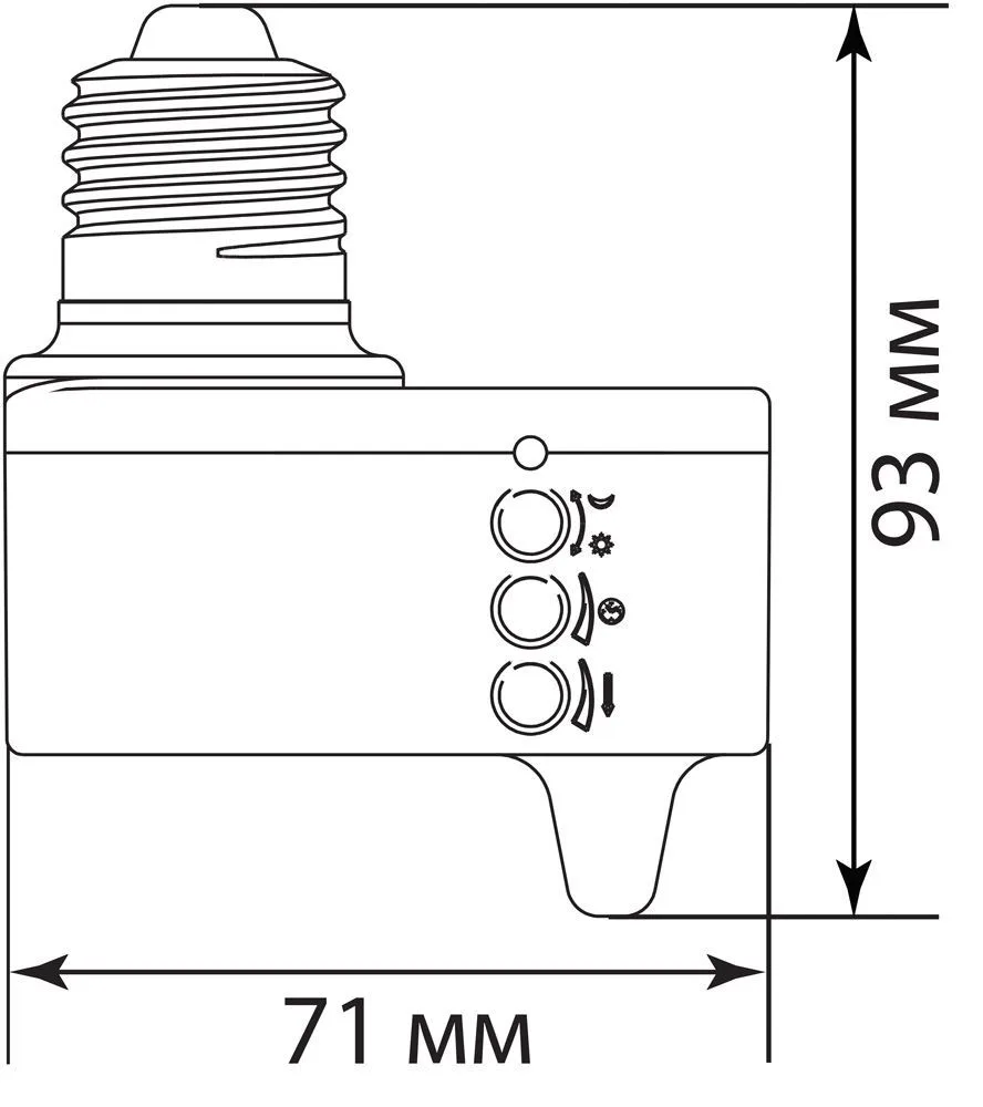 FERON Микроволновый датчик движения (с патроном E27) 5.8GHz 230V 60W 5m 360° белый, SEN41 FERON Микроволновый датчик движения (с патроном E27) 5.8GHz 230V 60W 5m 360° белый, SEN41