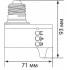 Микроволновый датчик движения (с патроном E27) 5.8GHz 230V 60W 5m 360° белый, SEN41 Микроволновый датчик движения (с патроном E27) 5.8GHz 230V 60W 5m 360° белый, SEN41