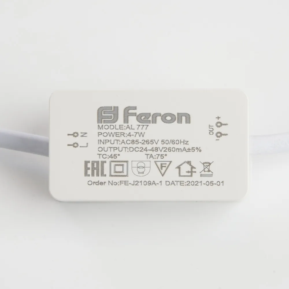 FERON Светодиодный светильник AL777 встраиваемый 7W 4000K белый FERON Светодиодный светильник AL777 встраиваемый 7W 4000K белый