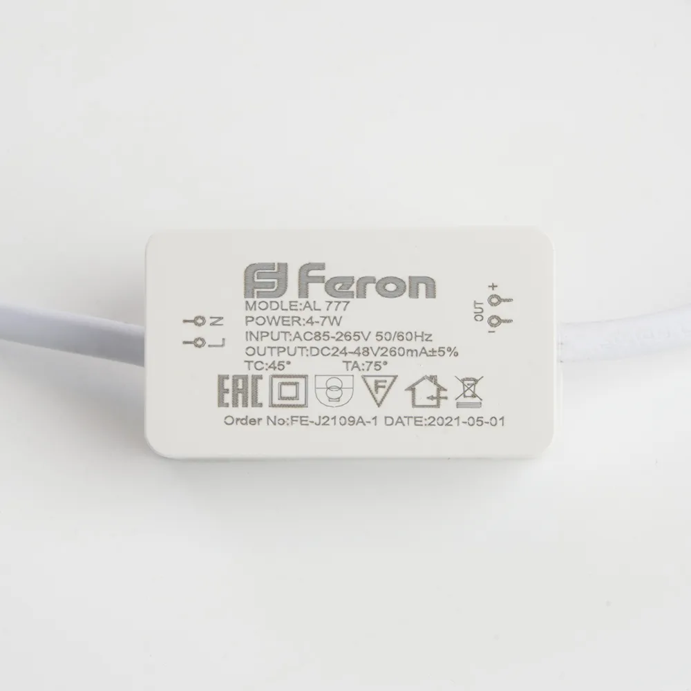 FERON Светодиодный светильник AL777 встраиваемый 7W 4000K серебристый FERON Светодиодный светильник AL777 встраиваемый 7W 4000K серебристый