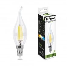 Лампа светодиодная FERON LB-67 Свеча на ветру E14 7W 230V 4000K 25781