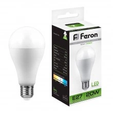 Лампа светодиодная FERON LB-98 Шар E27 20W 175-265V 4000K 25788