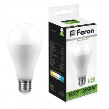Лампа светодиодная FERON LB-100 Шар E27 25W 175-265V 4000K 25791