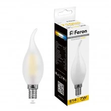 Лампа светодиодная FERON LB-67 Свеча на ветру E14 7W 230V 2700K 25786