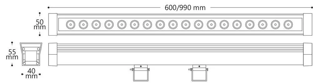 FERON Светодиодный линейный прожектор LL-879 Lux 18W 6500K 230V IP65 32049 FERON Светодиодный линейный прожектор LL-879 Lux 18W 6500K 230V IP65 32049