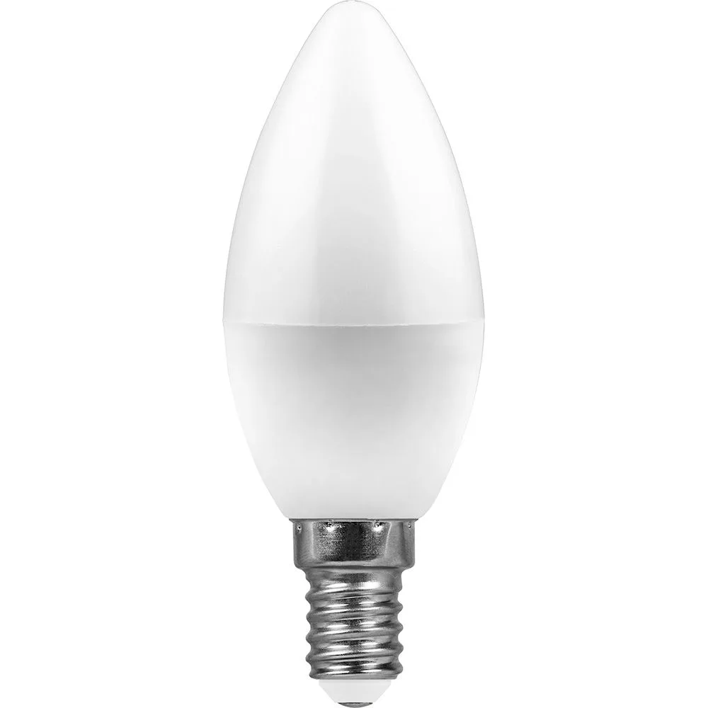 FERON Лампа светодиодная LB-570 Свеча E14 9W 175-265V 6400K 25800 FERON Лампа светодиодная LB-570 Свеча E14 9W 175-265V 6400K 25800