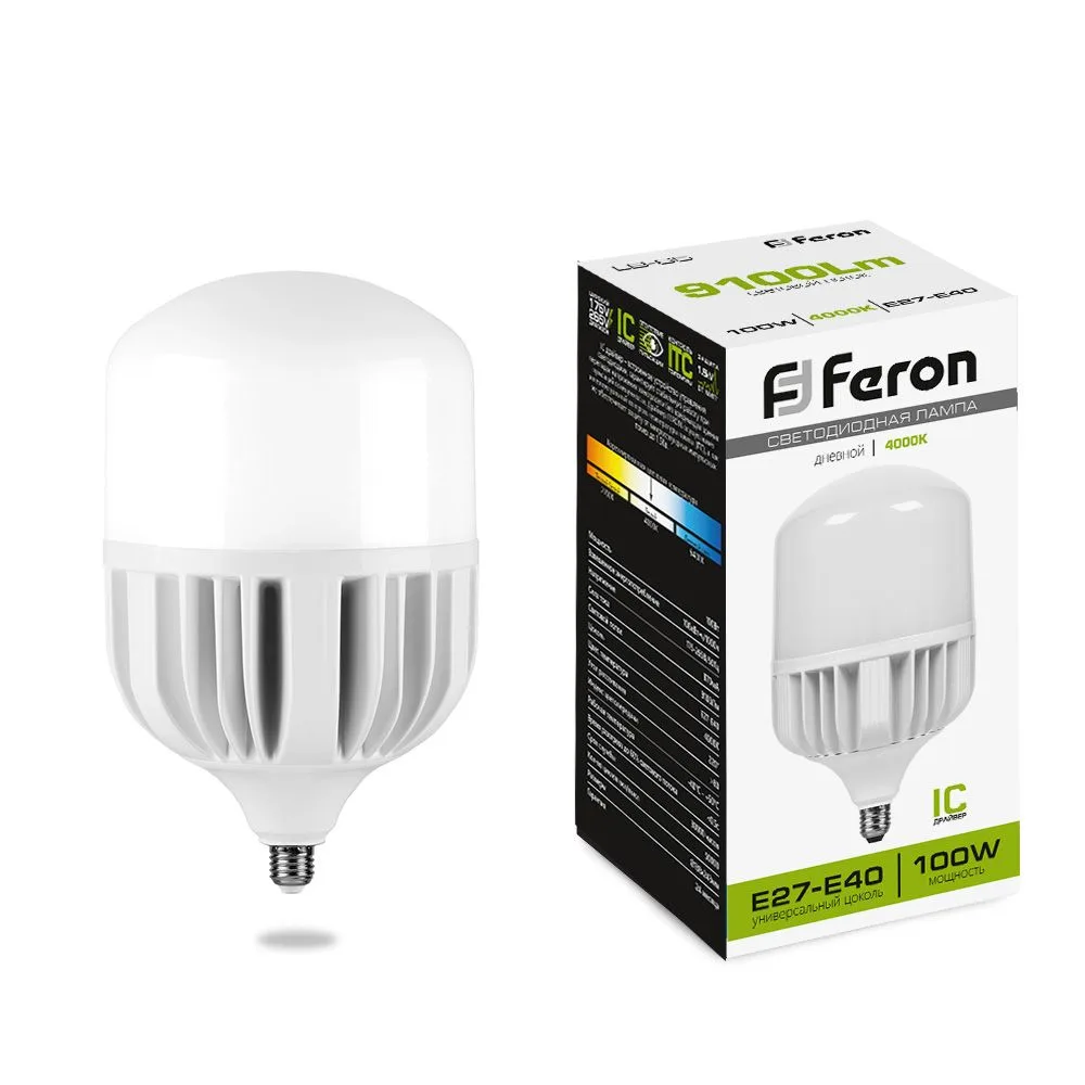 FERON Лампа светодиодная LB-65 E27-E40 40W 175-265V 4000K 25819 FERON Лампа светодиодная LB-65 E27-E40 40W 175-265V 4000K 25819