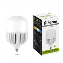 Лампа светодиодная FERON LB-65 E27-E40 60W 175-265V 4000K 25821