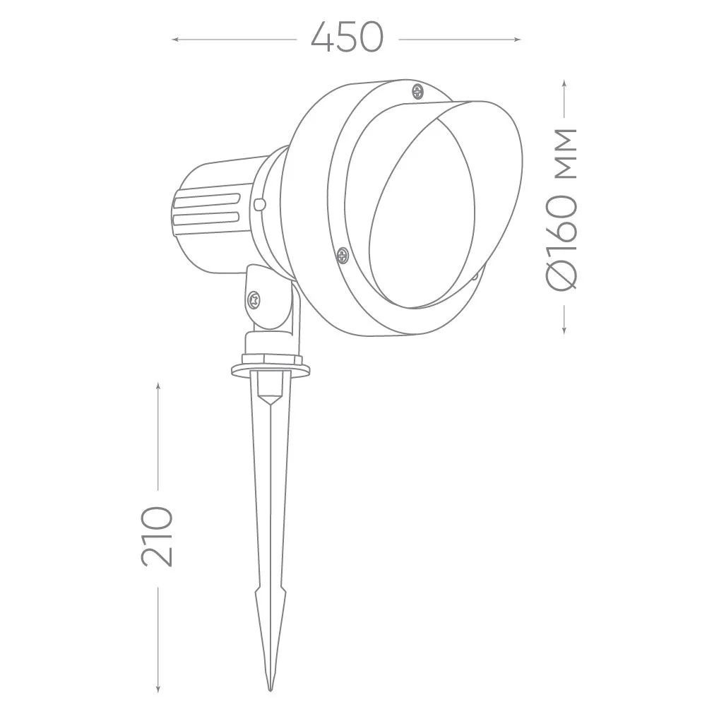 FERON Светодиодный светильник тротуарный (грунтовый) SP2706 12W 6400К 85-265V IP65 32132 FERON Светодиодный светильник тротуарный (грунтовый) SP2706 12W 6400К 85-265V IP65 32132