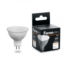 Лампа светодиодная FERON.PRO LB-1608 MR16 G5.3 8W 175-265V 4000K 38090