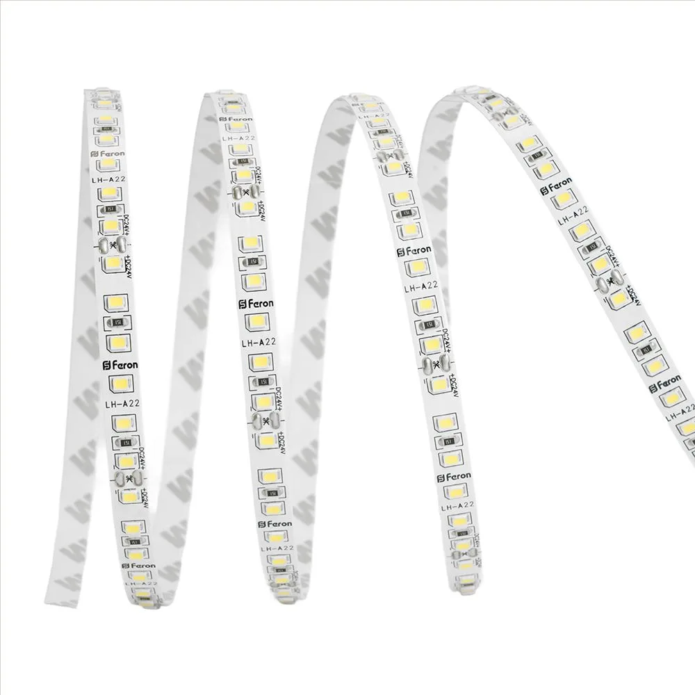 FERON Светодиодная LED лента LS501, 120SMD(2835)/м 11Вт/м 24V 5000*8*1.22мм 6000К IP20 FERON Светодиодная LED лента LS501, 120SMD(2835)/м 11Вт/м 24V 5000*8*1.22мм 6000К IP20