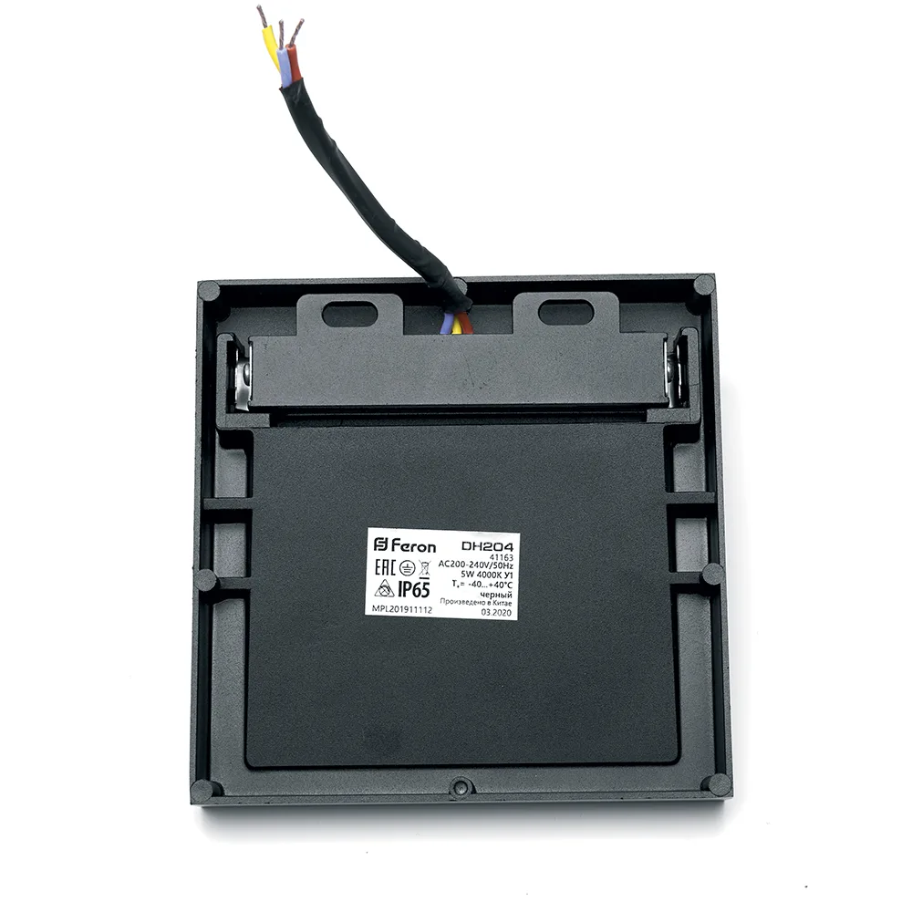 FERON Светодиодный светильник DH204 накладной 5W 4000K, IP65, черный 41163 FERON Светодиодный светильник DH204 накладной 5W 4000K, IP65, черный 41163