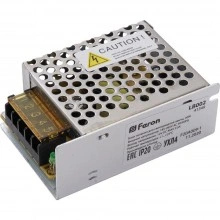 Трансформатор электронный для светодиодной ленты 30W 12V (драйвер), LB002 FERON Артикул 41349
