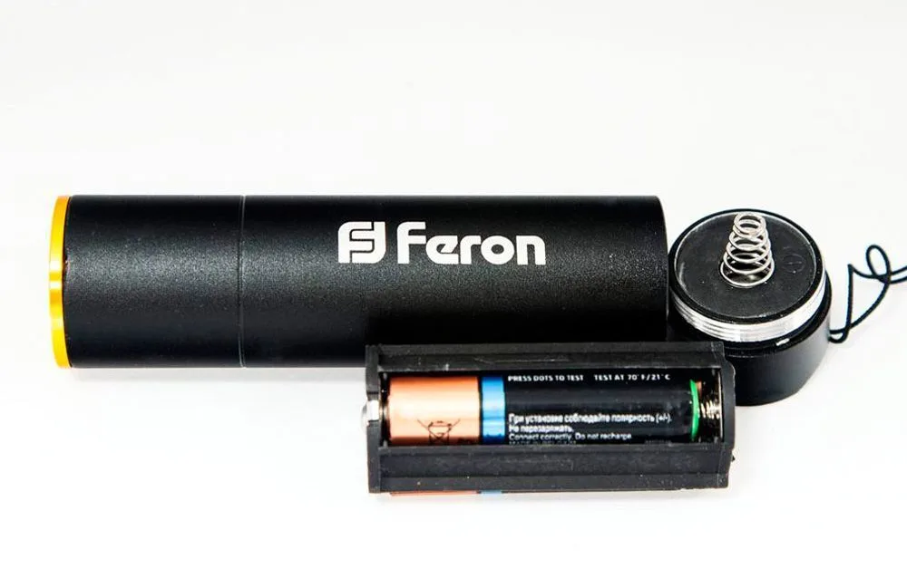 FERON Фонарь 1Wх1LED, чёрный, TL030 12926 FERON Фонарь 1Wх1LED, чёрный, TL030 12926