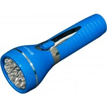 Фонарь аккумуляторный ручной 9LED 0,6W со встроенной вилкой для зарядки, голубой, TL041 12956