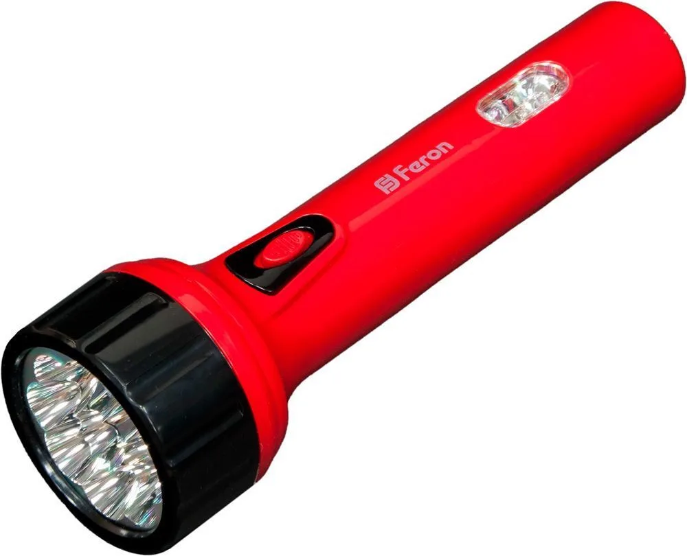 FERON Фонарь аккумуляторный ручной 9+3LED 0,7W со встроенной вилкой для зарядки, красный, TL042 12957 FERON Фонарь аккумуляторный ручной 9+3LED 0,7W со встроенной вилкой для зарядки, красный, TL042 12957