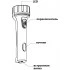 Фонарь аккумуляторный ручной 9+3LED 0,7W со встроенной вилкой для зарядки, красный, TL042 12957 Фонарь аккумуляторный ручной 9+3LED 0,7W со встроенной вилкой для зарядки, красный, TL042 12957
