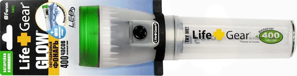 FERON Фонарь 2 Leds зеленый 3*AA, TL023 12952 FERON Фонарь 2 Leds зеленый 3*AA, TL023 12952